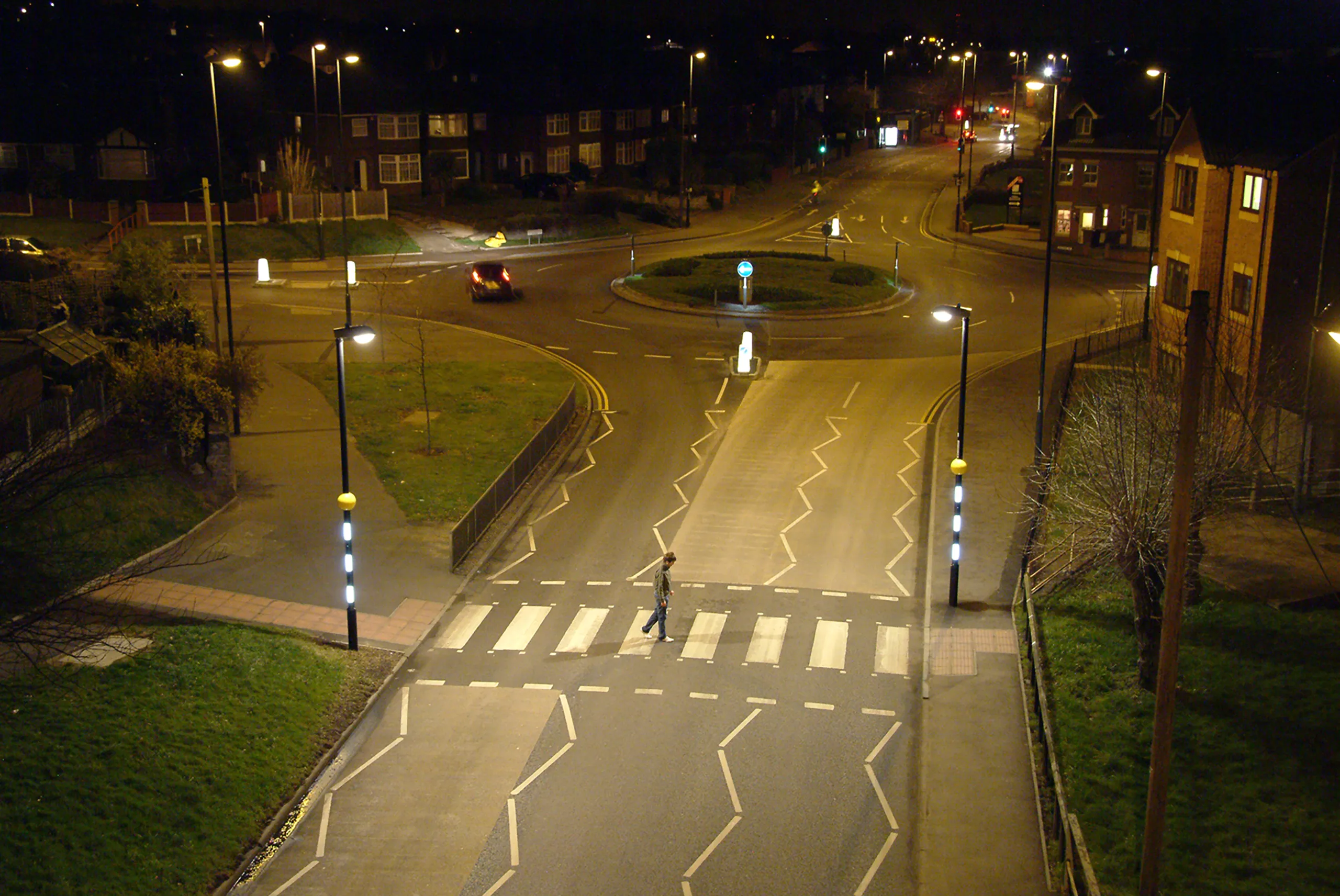 Northamptonshire roundabout street lighting